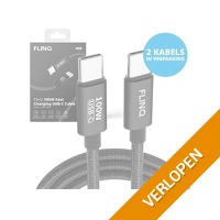 2 x FlinQ 100W oplaadkabels