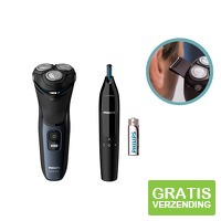 Philips S3134/57 Shaver Series 3000 - Scheerapparaat incl. neus- en oorhaartrimmer