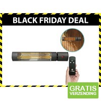 Elektrische Terrasverwarmer Infrarood 2000W met Afstandsbediening a 62 cm