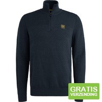 PME Legend Half Zip Structure Mouline Trui Navy