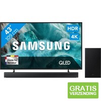 Samsung QLED 4 K Q7F4 en soundbar