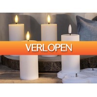 DealDonkey.com: 4 x HI oplaadbare vlamloze LED kaarsen