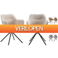 iBOOD.com: 2 x Criks Design Preston draaibare eetkamerstoel