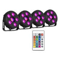 Fuzzix Comet M06 LED par set - 4 LED parren met Jellyball - Discolampen met afstandsbediening - RGB