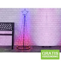 LED Kerstboom - RGB kerstverlichting - 100 cm