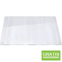 Michelino Glazen Snijplank - 20 x 30 cm - Hyginisch & Hittebestendig - Transparant