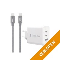 FlinQ 65 W PD GaN USB-C lader