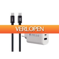 iBOOD Electronics: FlinQ 65 W PD GaN USB-C lader