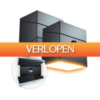 Voordeelvanger.nl 2: 2 x solar Twistcube wandverlichting