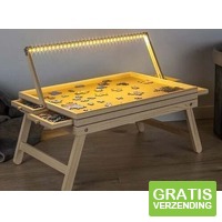 Hi Puzzelplaat met opberglades - Incusief verlichting - 1.000 Stukjes