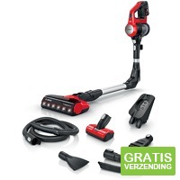 Bosch steelstofzuiger zonder zak BCS711PET Unlimited 7 rood