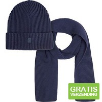 Suitable muts en sjaal navy