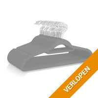 50 x XEMM suede kledinghangers