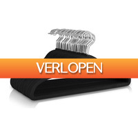 DealDonkey.com 3: 50 x XEMM suede kledinghangers