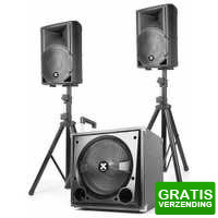Bekijk de deal van MaxiAxi.com: Vonyx VX800BT 2.1 actieve speakerset