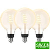 Bekijk de deal van Coolblue.nl 2: 3 x Philips Hue filament White Ambiance Globe XL 3-pack
