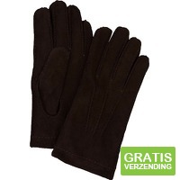 Profuomo Handschoenen Wol bruin Suede