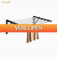 GeheimeDeals.nl: Attrezzo Inklapbaar Wanddroogrek  RVS
