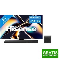 Bekijk de deal van Coolblue.nl 2: Hisense ULED Mini-LED U8Q (2025) en soundbar