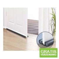 Dubbele Tochtstoppers voor deuren - Aanpasbaar - 2 stuks - 95 cm - grijs