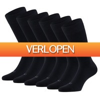 1dagactie.nl: Apollo Merinowollen Sokken 6-pack zwart