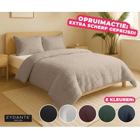 Zydante dekbedovertrek Teddy