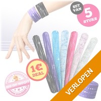 Set van 5 klikarmbanden