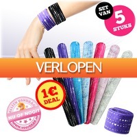 voorHAAR.nl: Set van 5 klikarmbanden