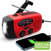 Soundlogic noodradio op zonne-energie