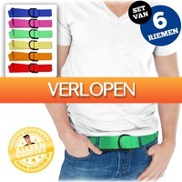 voorHEM.nl: Set van 6 canvas riemen