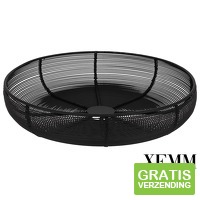 XEMM Fruitmand Pim - Draadmand - 29 x 29 cm - zwart