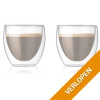 2 x dubbelwandige glazen