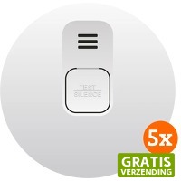 Coolblue.nl 1: 5 x Elro Blue Line CBFS58 R koppelbare rookmelder