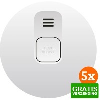 Bekijk de deal van Coolblue.nl 1: 5 x Elro Blue Line CBFS58 R koppelbare rookmelder