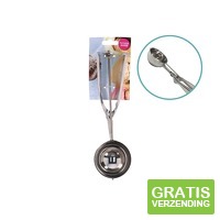 IJsschep ijsbollepel of oliebolbeslaglepel RVS 7 cm