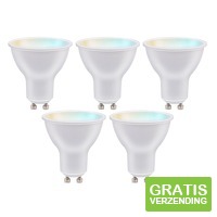 5-pack Alpina WiFi Smart GU10 LED-lamp - 4,9W - 470 lm