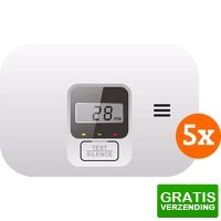 Bekijk de deal van Coolblue.nl 2: 5 x Elro Blue Line koolmonoxidemelder