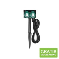 HeiTech Tuinstekkerdoos - Grondspies - 2 stopcontacten