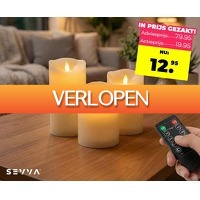 Voordeelvanger.nl: Sevva oplaadbare LED kaarsenset