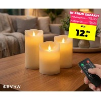Bekijk de deal van Voordeelvanger.nl: Sevva oplaadbare LED kaarsenset