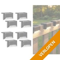 8 x automatische solar randverlichting