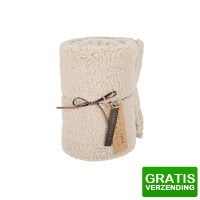 Bekijk de deal van DealDonkey.com 4: JENS Living Teddy plaid - Deken - polyester - 160 x 120 cm - Taupe
