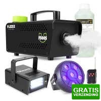Bekijk de deal van MaxiAxi.com: Partyset met Fuzzix F500S rookmachine
