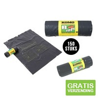 150 Komo Vuilniszakken - Trekband 60 liter