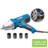 Cartrend Slagmoersleutel - 520W - 300 Nm - Elektrisch - Incl. 4 Doppen en Koffer