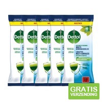 5-pack Dettol Lingettes Dsinfectantes Multi-surfaces Cleanser - 80