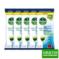 Bekijk de deal van DealDonkey.com 2: 5-pack Dettol Lingettes Dsinfectantes Multi-surfaces Cleanser - 80