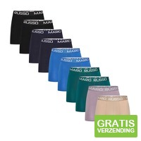 10 pack - Mario Russo Boxershorts Style - Heren Ondergoed