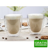 Bekijk de deal van DealDonkey.com 3: Dubbelwandige Cappuccinoglazen - Set van 2