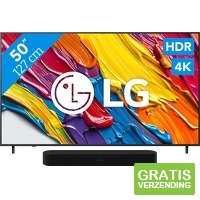LG QNED82 4 K (2025) en soundbar
